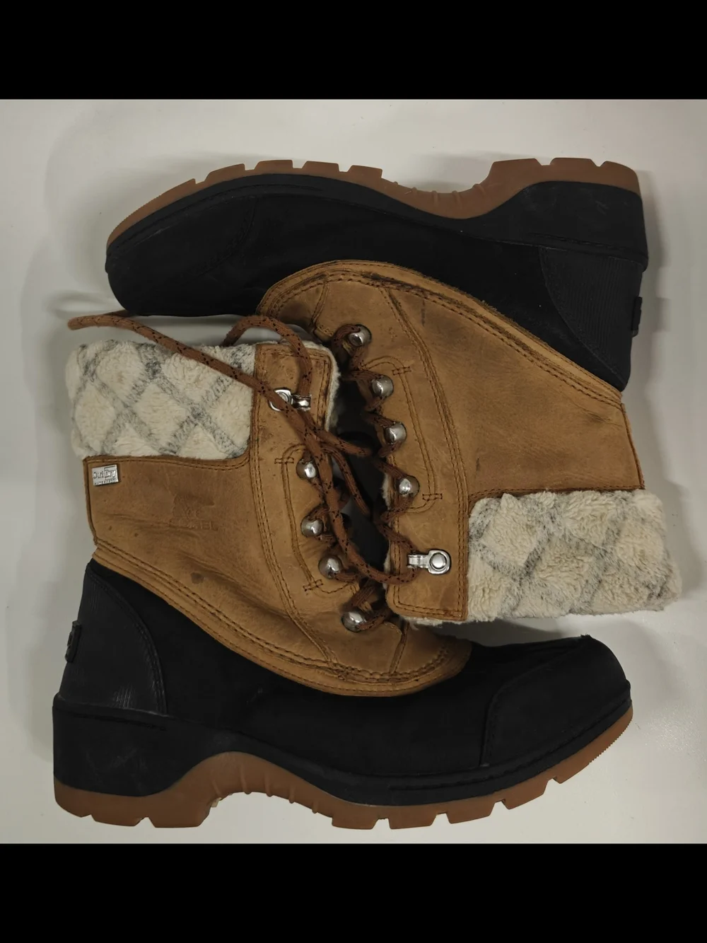 Sorel Whistler Mid Boot Women’s Size 9 Waterproof Winter Snow Boots Brown/Black